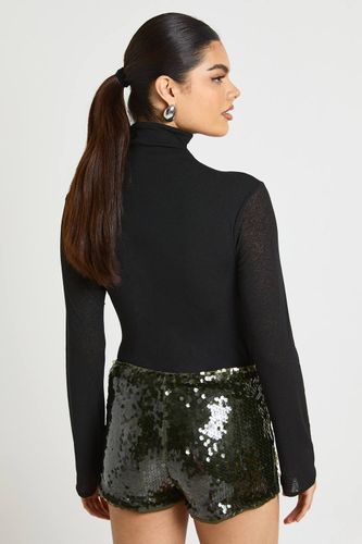 Short Micro à Paillettes | Taille 44 - boohoo - Modalova