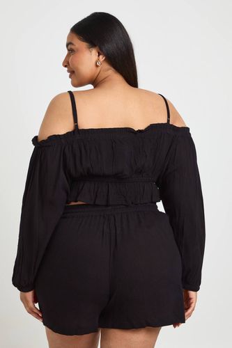 Short De Plage Texturé Grande Taille | Taille 48 - boohoo - Modalova