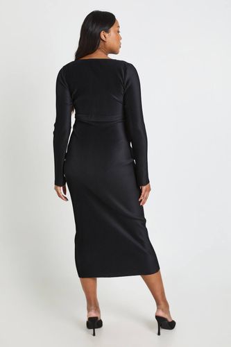 Robe Mi-longue Plissée De Maternité À Manches Chauve-souris | Taille 46 - boohoo - Modalova