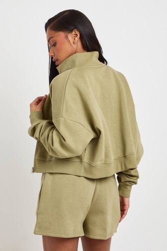 Ensemble De Survêtement Court À Col Montant Brodé Ath Collective | Taille Medium - boohoo - Modalova