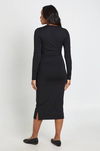 Robe Midi De Maternité Avec Taille Nouée | Taille 46 - boohoo - Modalova