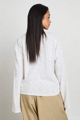 T-shirt Ample Oversize Semi-transparent En Coton Chiné | Taille 42 - boohoo - Modalova