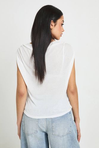Haut Sans Manches Transparent À Encolure Drapée | Taille 44 - boohoo - Modalova
