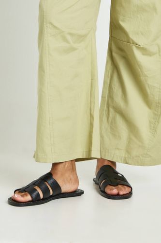 Sandales Plates Gladiateur Texturées | Taille 41 - boohoo - Modalova