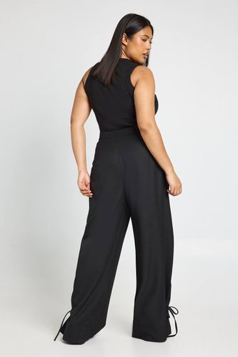 Pantalon Tailleur À Détail Noué | Taille 48 - boohoo - Modalova
