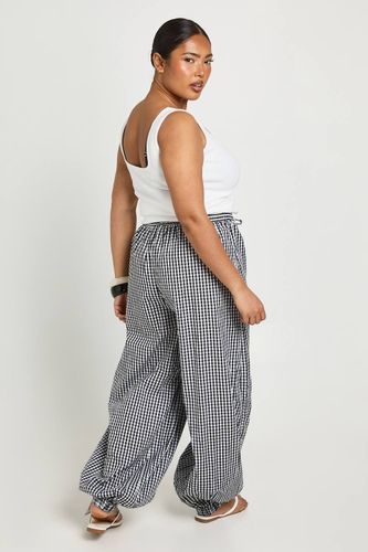 Pantalon Ballon Vichy Grande Taille | Taille 48 - boohoo - Modalova