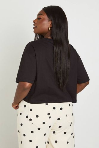 T-shirt Court Ample Oversize Basique Grande Taille | Taille 44 - boohoo - Modalova
