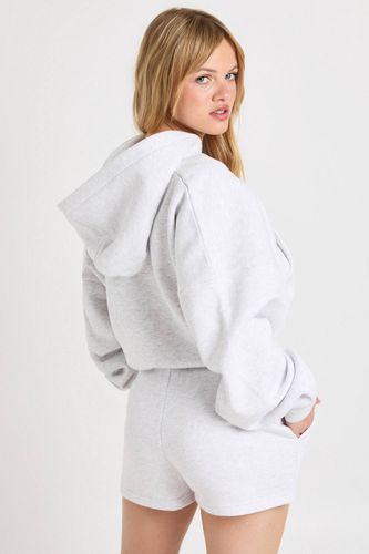 Short De Jogging Taille Haute Petite Avec Cordon De Serrage Interne | Taille Medium - boohoo - Modalova