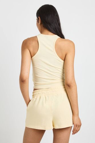 Ensemble Débardeur De Sport Et Short Molletonné Tall | Taille Medium - boohoo - Modalova