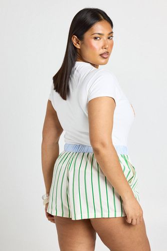 Short Boxer Taille Contrastée Grande Taille | Taille 48 - boohoo - Modalova
