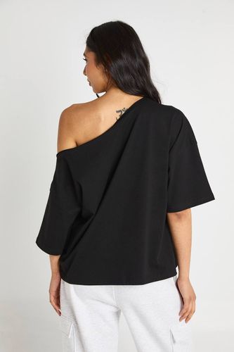 T-shirt Oversize Épaules Dénudées Coupe Tall | Taille 36 - boohoo - Modalova