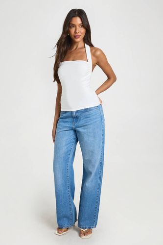 Haut Licou À Encolure Carrée Froncée | Taille 44 - boohoo - Modalova