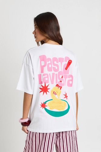 T-shirt Imprimé Pasta La Vista Recto Verso | Taille XL - boohoo - Modalova