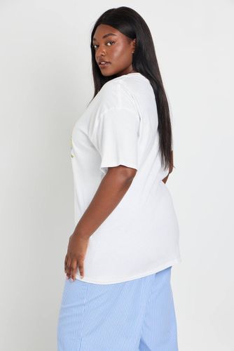 T-shirt Oversize Imprimé Bikini À Rayures Grande Taille | Taille 48 - boohoo - Modalova