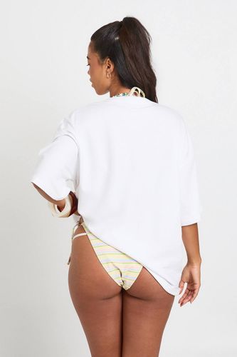 T-shirt Oversize À Imprimé Bikini Rayé | Taille XL - boohoo - Modalova