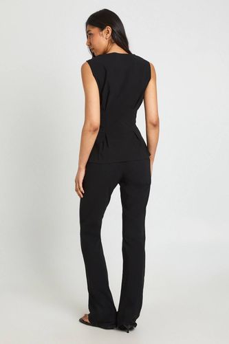 Pantalon Évasé Taille Haute Stretch Coupe Tall | Taille 46 - boohoo - Modalova