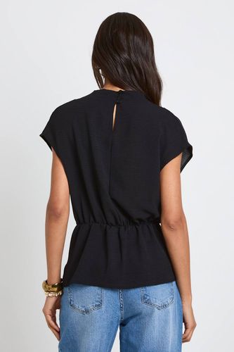 Blouse Tall Col Bénitier Avec Anneau Martelé Doré | Taille 46 - boohoo - Modalova
