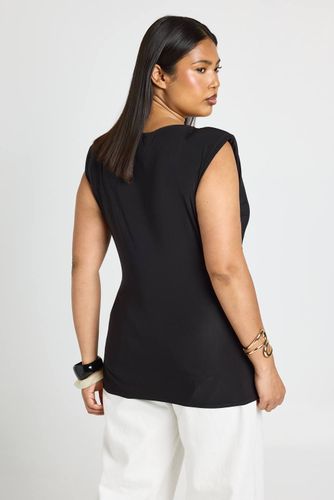 Haut Grande Taille À Détail Drapé Et Garniture | Taille 48 - boohoo - Modalova