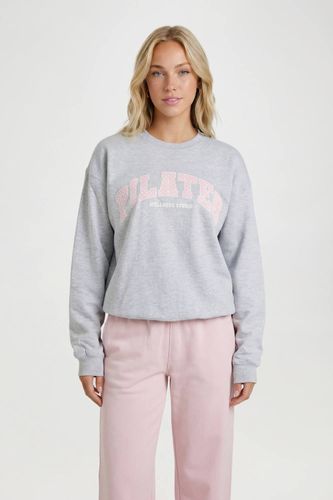 Sweat-shirt Oversize Imprimé Pilates À Pois | Taille Medium - boohoo - Modalova