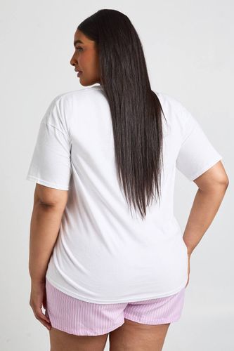 T-shirt Imprimé Paradise Grande Taille | Taille 46 - boohoo - Modalova