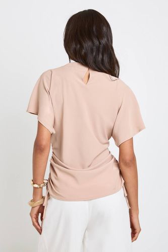 Haut Ample Long À Fronces Latérales | Taille 46 - boohoo - Modalova