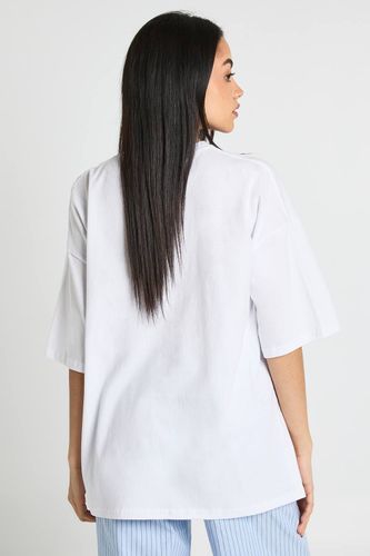 T-shirt Oversize Imprimé Cocktail Boule Disco | Taille XL - boohoo - Modalova