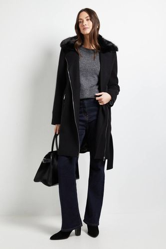 Manteau à Col en Fourrure Principles by | Taille 40 - Wallis - Modalova