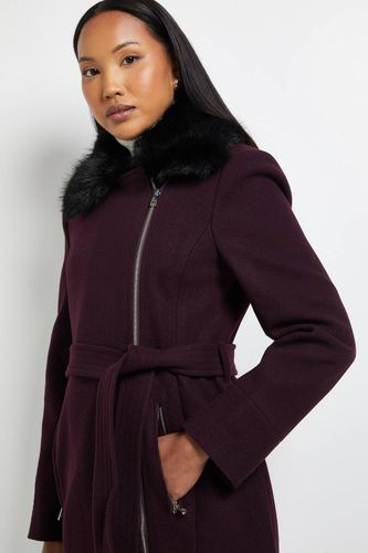 Manteau à Col en Fourrure Principles by | Taille 40 - Wallis - Modalova