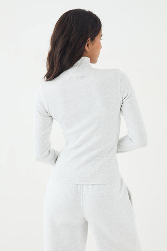 Haut Côtelé à Fermeture Éclair | Taille XL - DSGN Studio - Modalova