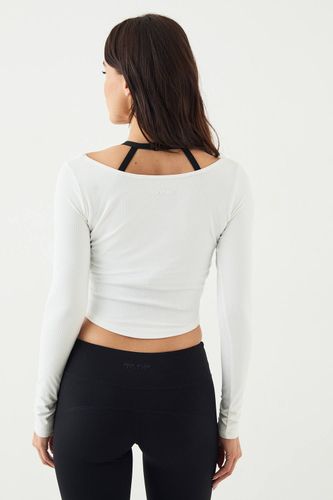 Haut à Manches Longues Ultra Sculpt Côtelé à Encolure Dégagée | Taille XL - DSGN Studio - Modalova