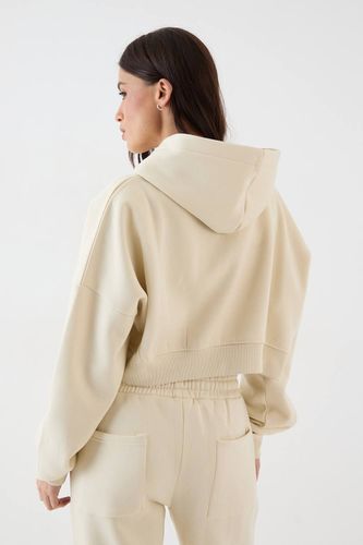 Sweat à Casynthétiqueche Zippé Court et Ample | Taille 50 - DSGN Studio - Modalova
