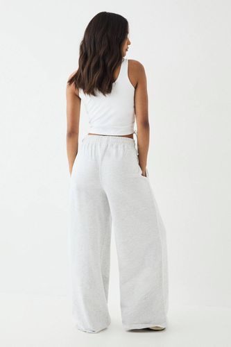 Jogging Taille Moyenne Jambes Larges avec Détails de Passepoil | Taille XL - DSGN Studio - Modalova