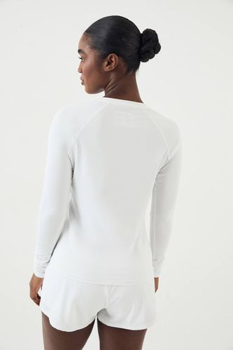 T-Shirt Manches Longues Coupe Ample avec Inserts Mesh | Taille Medium - DSGN Studio - Modalova