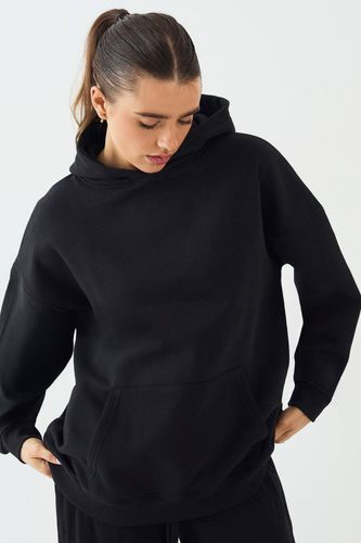 Sweat à Casynthétiqueche Oversize avec Slogan en Relief | Taille 38 - DSGN Studio - Modalova