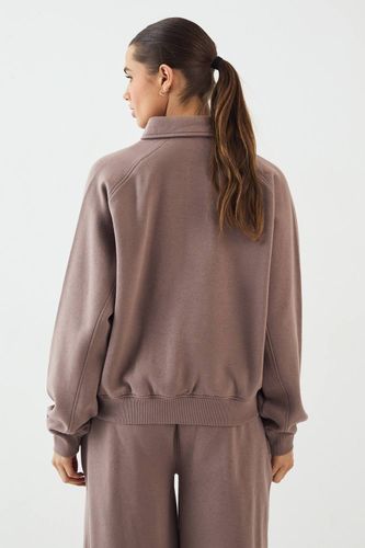 Sweat-shirt Rugby à Col et Coutures Raglan | Taille Small - DSGN Studio - Modalova