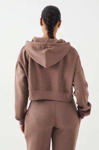 Sweat à Casynthétiqueche Court Boxy avec Cordon Contrastant | Taille 46 - DSGN Studio - Modalova