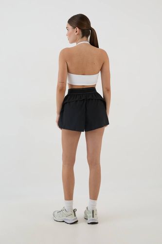 Short Ample En Tissu Tissé À Taille Élastiquée | Taille 2XL - DSGN Studio - Modalova