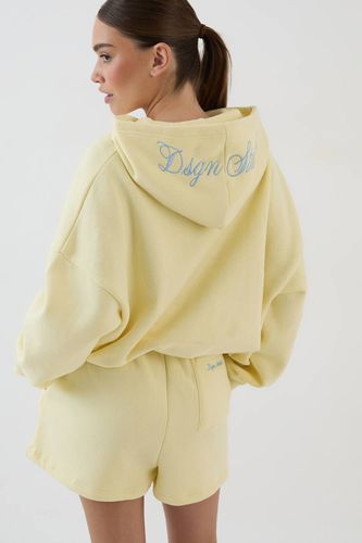 Ensemble De Survêtement Court À Casynthétiqueche Avec Broderie Script | Taille 2XL - DSGN Studio - Modalova