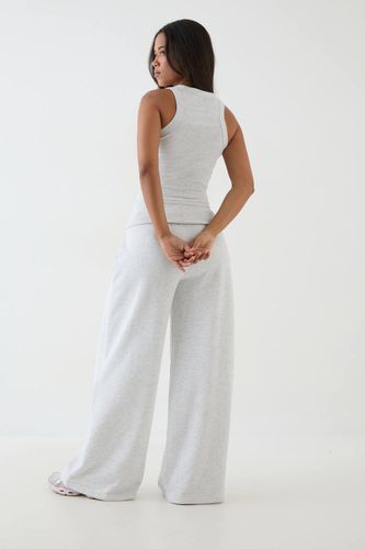 Jogging Taille Mi-haute Avec Ceinture Repliable Coupe Ample | Taille Medium - DSGN Studio - Modalova