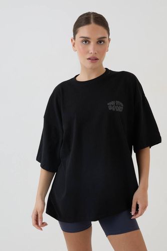 T-shirt Oversize Sport Imprimé Bulles | Taille Medium - DSGN Studio - Modalova