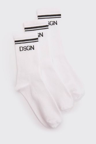 Lot De 3 Chaussettes De Sport À Détails Rayés - DSGN Studio - Modalova