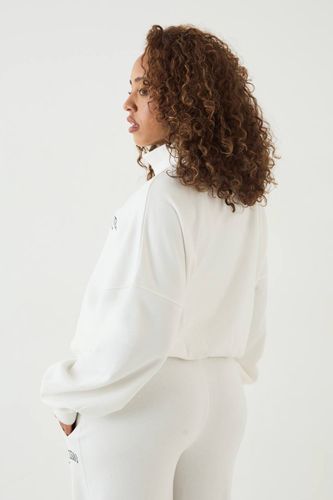 Sweat Bomber Col Montant Zippé À Imprimé Collegiate | Taille 2XL - DSGN Studio - Modalova