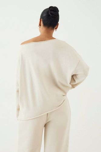 Sweat-shirt Brodé À Épaules Dénudées Script | Taille 2XL - DSGN Studio - Modalova