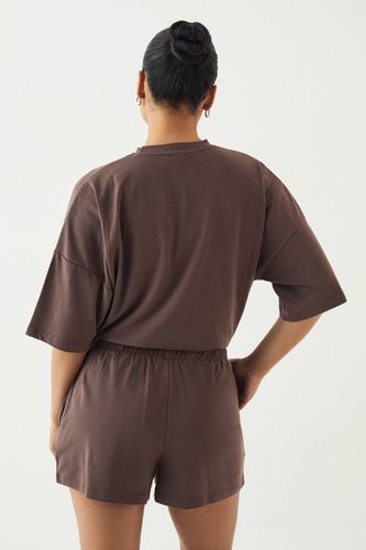 Ensemble Short Et T-shirt Henley Ultra-doux | Taille 3XL - DSGN Studio - Modalova