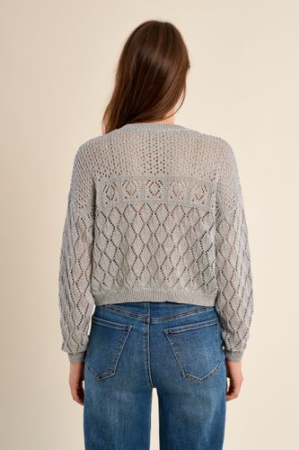 Pull en maille manches longues en semi-transparence - MOLLY BRACKEN - Modalova