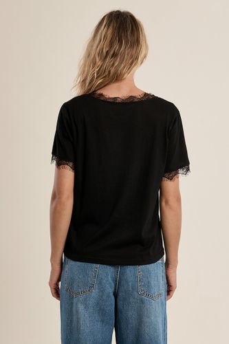 T-shirt basique, détail dentelle - MOLLY BRACKEN - Modalova