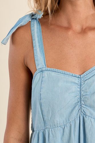 Robe longue à bretelles en coton - Molly Bracken - Modalova