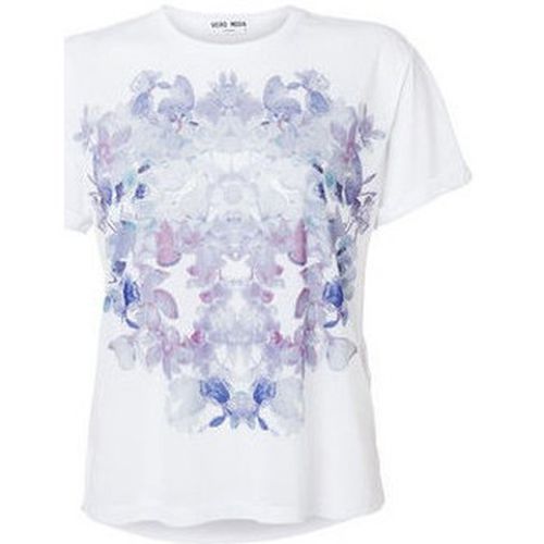 Polo T-Shirt Flora Blanc - Vero Moda - Modalova