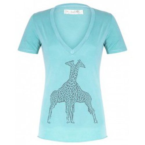 T-shirt V neck short sleeves Giraffe T00-91-80 - So Charlotte - Modalova