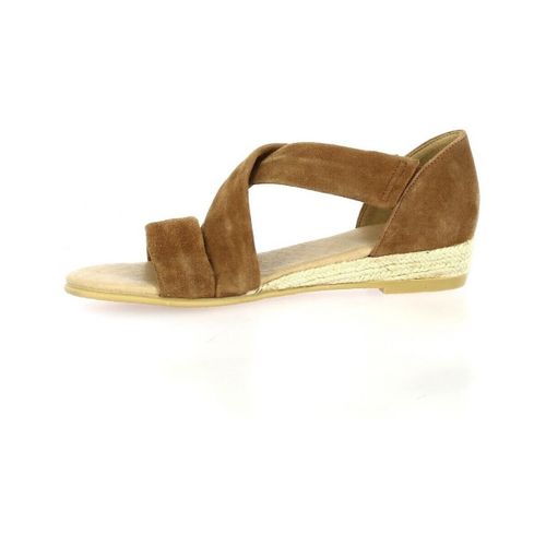 Sandales compensées Nu pieds cuir velours - Exit - Modalova